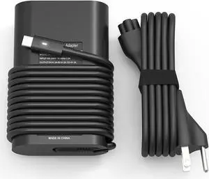65w 45w Laptop Charger Replacement Dell Latitude 7275 7370 7390 7420 9410 Chromebook 3100 3400 5190 2-in-1 XPS 12 13 15 9250 9360 9365 9370 9380 9350 9550 USB-C Type C AC Adapter Power Supply Cord