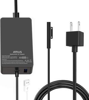 Surface Pro Charger 44W Power Supply Adapter for Microsoft Surface Go/Go 2 / Book Book 2/ Laptop 1/2/ 3/4Surface Pro X / 3/4/ 5(2017) / 6/7 Compatible with Surface Pro X / 3/4/ 5(2017) / 6/7