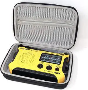 Carrying Case for Kaito Voyager KA500 Radio,Hard Shell Storage Case with Double-Zipper and Carrying Handle Compatible with Kaito KA500,KA450,KA550 and KA 700