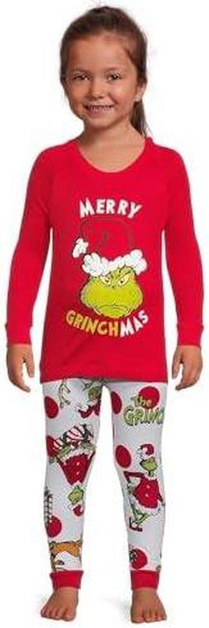 The Grinch who Stole Christmas Matching Family Pajamas Toddler Boys Girls  3T Red