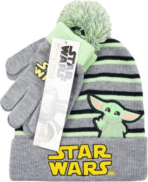 Star Wars Toddler Kids' Baby Yoda 2-Piece Hat & Mittens Set