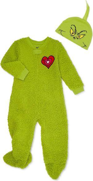 Dr Seuss The Grinch Matching Family Christmas Pajamas Grinch Union Suit 4T Toddler