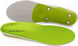 Superfeet All-Purpose Support High Arch Insoles (Green) Size D - Men 7.5-9 / Women 8.5-10 - Trim-to-fit Orthotic Shoe Inserts - Professional Grade
