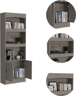 Durango, Bookcase ,With 3 Shelves, And 1 Drawer - Light gray