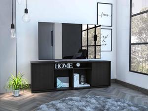 FM FURNITURE Redding, Gaming Tv Stand, With Oak Laminate, For TVs Up to 65'', Black Wengue Color