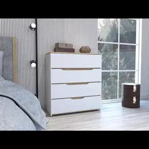 California Drawer Dresser, Four Spacious Drawers, Superior Top