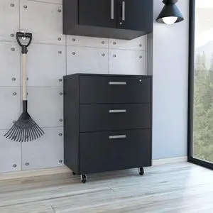 Penny Storage Cabinet, Three Drawers , Four Casters