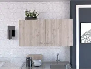 Rocco Wall Cabinet, Interior Shelf, Double Door Cabinet