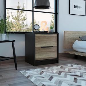 Washington Nightstand, Two Large Drawers