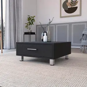 Kabul Coffee Table, Four Legs, One Drawer