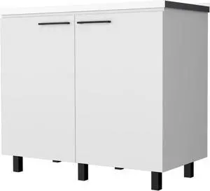 Oklahoma 2 Utility Sink & Cabinet, Interior Shelf, Aluminum Countertop