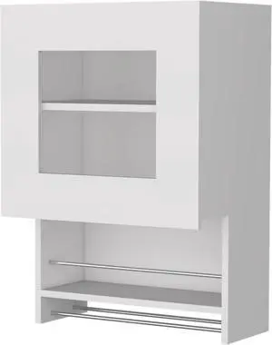Florence Kitchen Wall Cabinet, Spice and Towel Rack