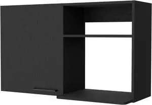Oklahoma 2 Wall Cabinet, 2 Door Stackable Wall Mounted Storage Cabinet with 2 Side Shelf