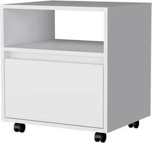Duncan Nightstand, Top Open Shelf, 1 Drawer