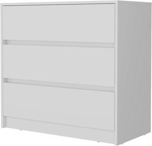 Avra 3 Drawer Dresser, Manufactured Wood Top and Front Chest of Drawers