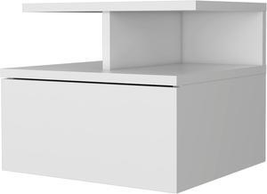 Augusta Floating Nightstand, 2-Tier Shelf, 1-Drawer