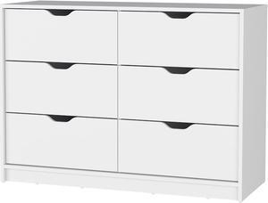Dillon 4 Drawers Dresser, Chest of Drawers with 2 Cabinets