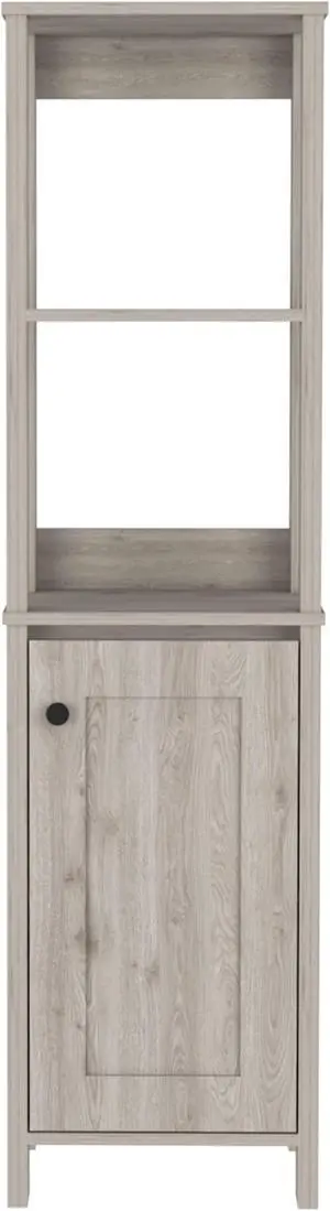 Arctic Linen Cabinet, With Four Shelves, Single Door Cabinet