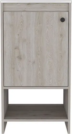 Chariot Free Standing Vanity Cabinet, One Open shelf