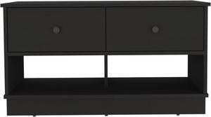 Tulip Storage Bench, Two Drawers, Two Shelves