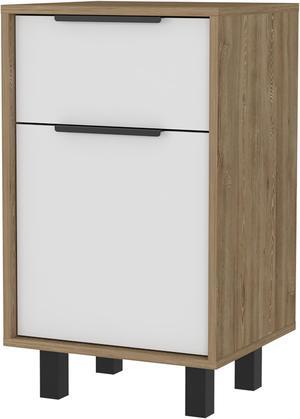 Luxor Z Nightstand, One Cabinet, Superior Top, One Drawer