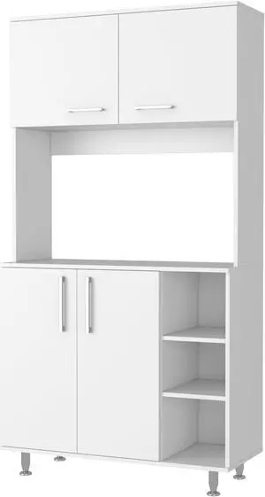 Colorado Pantry Cabinet, Three Open Shelves