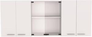 Yuma 150" Wall Cabinet, Two Close Cabinets, Two Open Shelves
