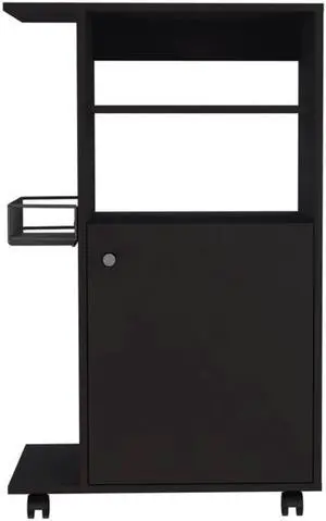 Columba Kitchen Cart, Single Door Cabinet, Four Caster