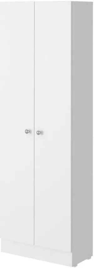 Virginia Double Door Storage Cabinet, Five Shelves