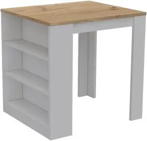 Alameda Kitchen Island, Three Drawers Concealed