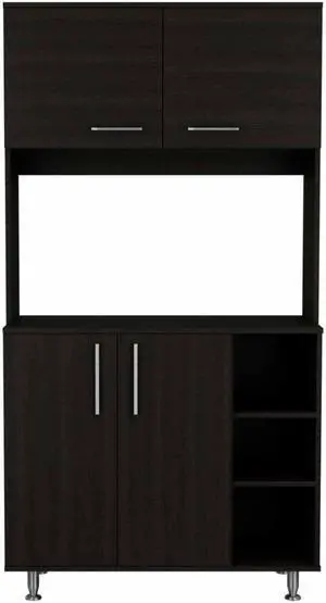 Colorado Pantry Cabinet, Three Open Shelves