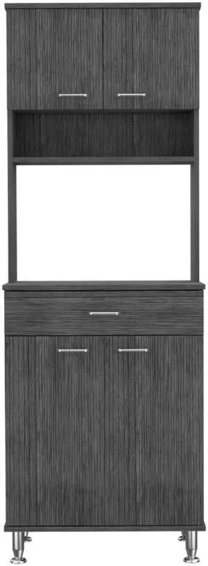 Bay Area Pantry, Two Door Cabinets, One Drawer, Four Adjustable Metal Legs