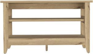 Vilna Storage Bench, Two Open Shelves, Four Legs