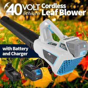 40V Leaf Blower - 120 MPH Cordless Leaf Blower Lightweight Sweeper Blower & Snow Blowing for Patio Lawn Garden with Battery and Charger