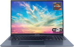 ASUS VivoBook 16 Laptop 16 WUXGA 1920 x 1200 Screen AMD Ryzen 7 5800HS 16GB RAM 1TB SSD Webcam HDMI WiFi 6 Windows 11 Home Blue