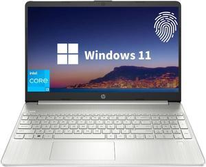 HP Essential Laptop, 15.6" FHD Display, Intel Core i3-1215U, 32GB RAM, 1TB PCIe SSD, Fingerprint Reader, Webcam, Type-C, HDMI, SD Card Reader, Wi-Fi, Windows 11 Home, Silver
