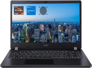 Acer TravelMate P2 TMP214 Business Laptop, 14" FHD 1920 * 1080 Non-touch 60Hz, AMD Ryzen 7 5850U, AMD Radeon Graphics, 16GB DDR4 SODIMM RAM, 512GB PCIe M.2 SSD, Wi-Fi 6, Windows 11 Pro, Black