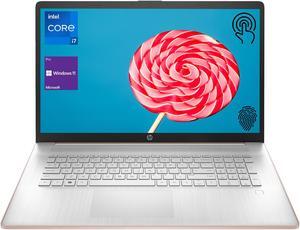 HP Essential 17t Buisness Laptop, 17.3" HD+ Touchscreen, Intel Core i7-1355U, 16GB RAM, 1TB SSD, Webcam, HDMI, Backlit Keyboard, Fingerprint Reader, Wi-Fi 6, Windows 11 Pro, Pale Rose Gold