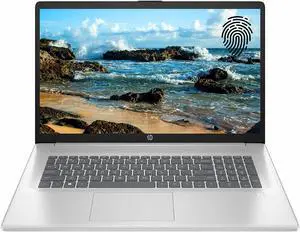 HP Essential Laptop, 17.3 FHD Screen, Intel Core i3-N305, 16GB RAM, 1TB SSD, Webcam, HDMI, Fingerprint Reader, Wi-Fi 6, Bluetooth, Windows 11 Home, Sliver
