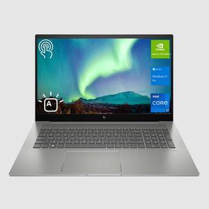 HP Envy Business Laptop, 17.3" FHD Touchscreen, Intel Core i7-1355U, NVIDIA GeForce RTX 3050, 32GB RAM, 1TB SSD, Backlit KB, IR Camera, Wi-Fi 6, Windows 11 Pro, Grey