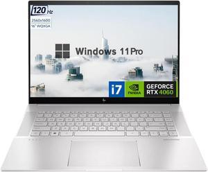 HP Envy 16h1053dx Business Laptop 16 WQXGA Touchscreen 120Hz Core i713700H GeForce RTX 4060 64GB DDR5 RAM 2TB PCIe M2 SSD WiFi 6 Windows 11 Pro Silver