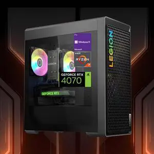 Lenovo Legion T5 Premium Gaming Desktop, AMD Ryzen 7 7700, NVIDIA GeForce RTX 4070 Super, 64GB DDR5 RAM, 2TB SSD, DP Port, HDMI, Wired KB & Mouse, RJ45, Wi-Fi 6, Windows 11 Pro, Grey Lenovo Legion T5 Premium Gaming Desktop, AMD Ryzen 7 7700, NVIDIA GeForce RTX 4070 Super, 64GB DDR5 RAM, 2TB SSD, DP Port, HDMI, Wired KB & Mouse, RJ45, Wi-Fi 6, Windows 11 Pro, Grey
