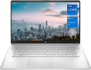 HP 2023 Essential 17t Business Laptop, 17.3" HD+ Touchscreen, Intel Core i7-1355U, 32GB RAM, 2TB SSD, Webcam, HDMI, Fingerprint Reader, Wi-Fi 6, Windows 11 Pro
