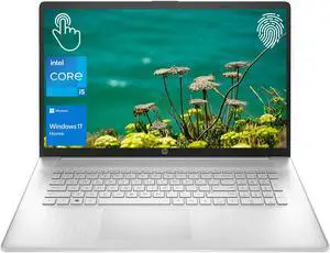 HP Portable Laptop, 17.3" HD+ Touchscreen, Intel Core i5-1334U, 32GB RAM, 2TB SSD, Webcam, HDMI, FP Reader, Backlit KB, Wi-Fi 6, Windows 11 Home, Silver