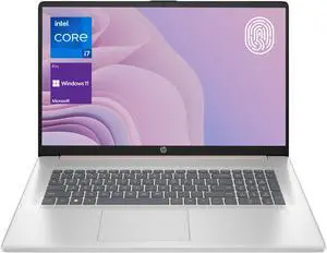 HP Essential Daily Traditional Laptop, 17.3" FHD Display, Intel Core i7-1355U, 16GB RAM, 1TB SSD, Backlit KB, HDMI, FP Reader, Wi-Fi 6, Windows 11 Pro, Rose