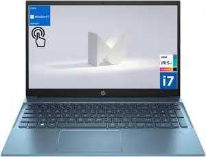 HP Pavilion 15t Portability Laptop, 15.6" FHD Touchscreen, Intel Core i7-1360P, Intel Iris Xe Graphics, 16GB RAM, 512GB PCIe M.2 SSD, Wi-Fi 6, Fingerprint Reader, Windows 11 Home, Teal