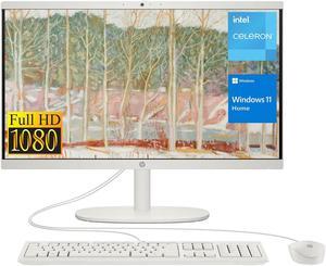 HP Premium All-in-One Desktop, 21.5" FHD Display, Intel Celeron J4025, 16GB RAM, 1TB SSD, Webcam, HDMI, Wi-Fi 6, Wired KB & Mouse, Windows 11 Home, White
