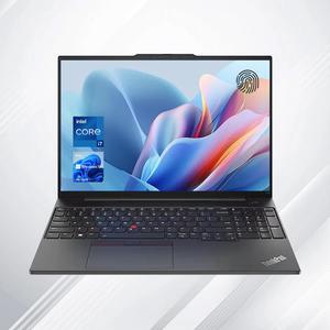 Lenovo ThinkPad E16 Business Laptop, 16" FHD+ Anti-Glare Display, Intel 13th Gen 10-Core i7-1355U, 16GB RAM, 512GB SSD, Fingerprint, Backlit Keyboard, Webcam, HDMI, Wi-Fi 6, Windows 11 Pro, Black