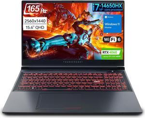 Thunderobot Radiant 15 Gaming Laptop, 15.6" QHD 165hz 2.5K Display, 14th Gen Intel i7-14650HX, NVIDIA GeForce 4060, 32GB DDR5 RAM, 1TB SSD, RGB Backlit KB, Touchpad, Wi-Fi 6, Windows 11 Home