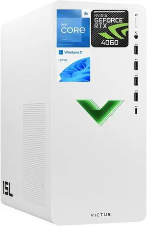 HP Victus 15L RTX 4060 Tower Gaming Desktop, Intel i5-14400F 